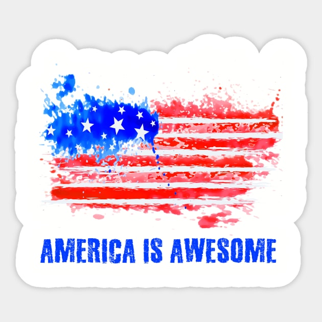 America is Awesome Sticker by AlondraHanley